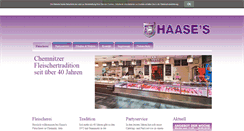 Desktop Screenshot of haase-fleischerei.de